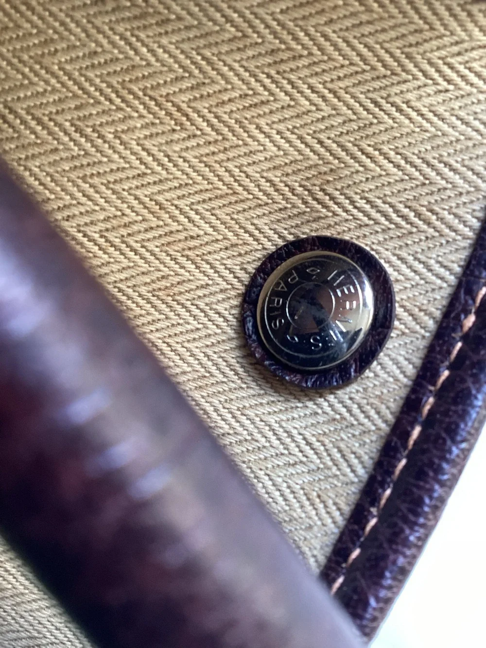 HERMES Amazonia Brown Buffalo Leather Garden Party MM Tote Bag
